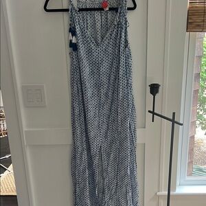 Red Carter Silver Spaghetti Strap Maxi Sundress